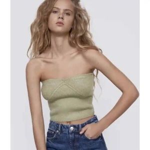 Zara Corset Sweater Top / Size M